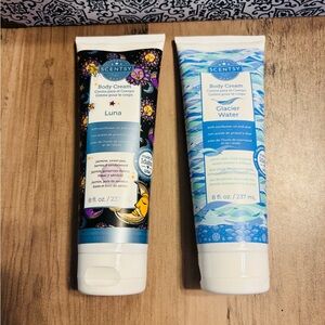 Scentsy Luna and Glacier Water Body Cream Set